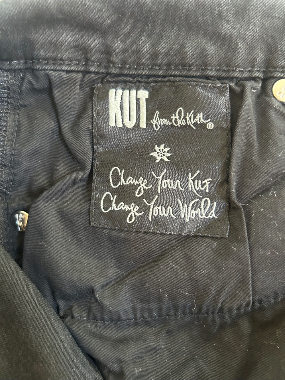 KUT From The Kloth Natalie Fab AB High Rise Bootcut Jeans Black Size 14 - Picture 11 of 13